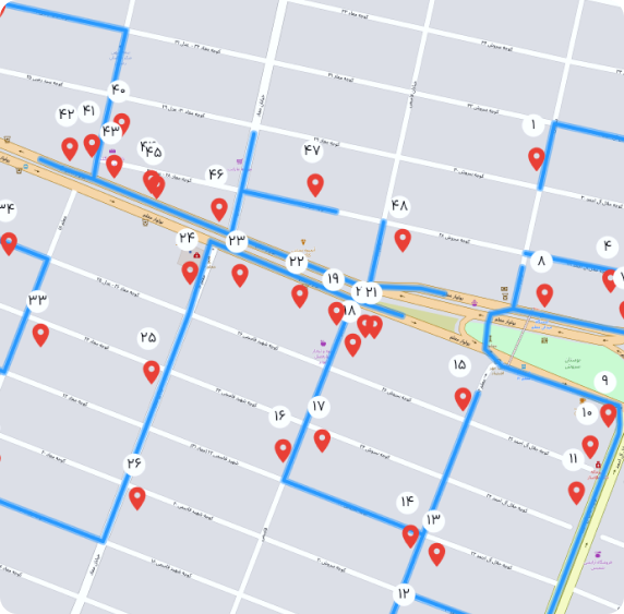 نقشه اختصاصی ویزیتان